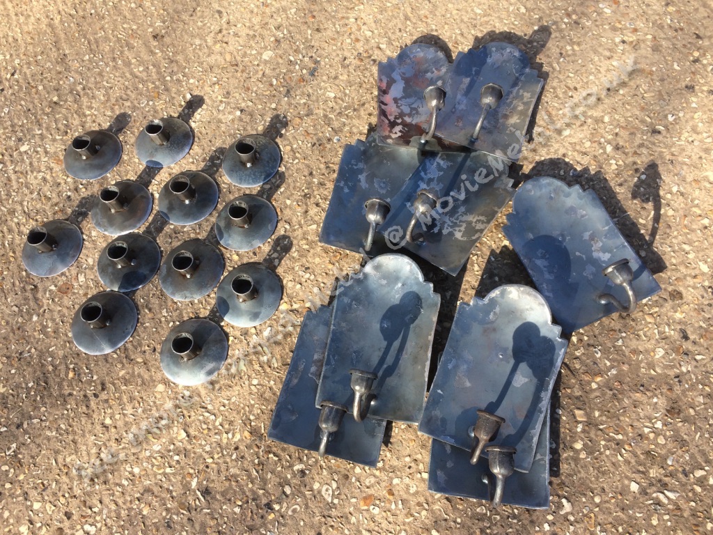 Wall Sconce, table sconce, Lighting, MovieMetal, Blacksmith, Forged Iron, Forged Metal, Wrought Iron, Wrought Ironwork, Film & TV, Film Industry, Blacksmithing, Burrows Lea Forge, Metalwork for film, Supplier to Film