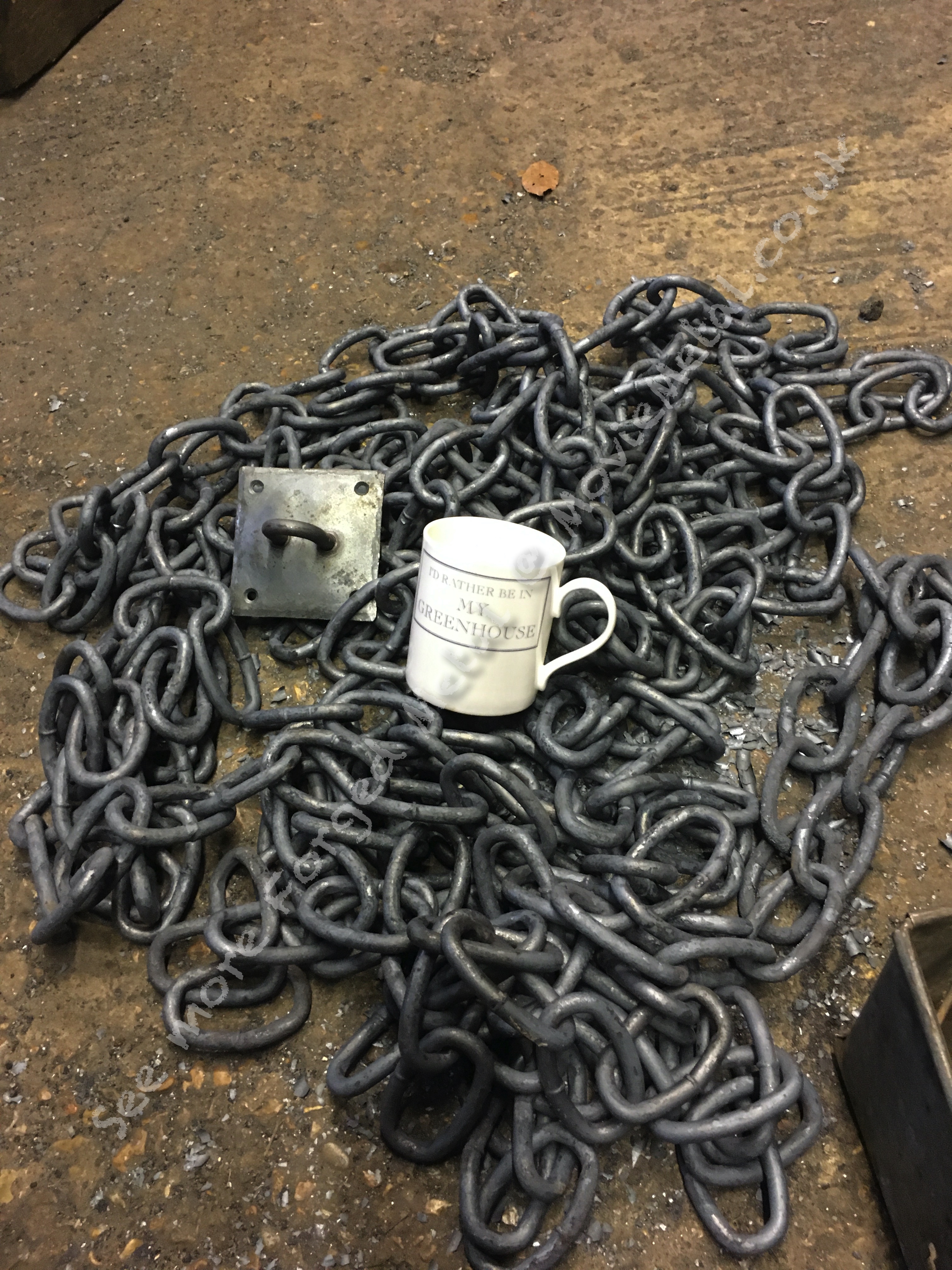 Chain, Forged Chain, MovieMetal, Blacksmith, Forged Iron, Forged Metal, Wrought Iron, Wrought Ironwork, Film & TV, Film Industry, Blacksmithing, Burrows Lea Forge, Metalwork for film, Supplier to Film