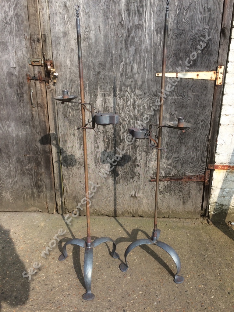 Floor sconces, Gothic Lighting, MovieMetal, Blacksmith, Forged Iron, Forged Metal, Wrought Iron, Wrought Ironwork, Film & TV, Film Industry, Blacksmithing, Burrows Lea Forge, Metalwork for film, Supplier to Film