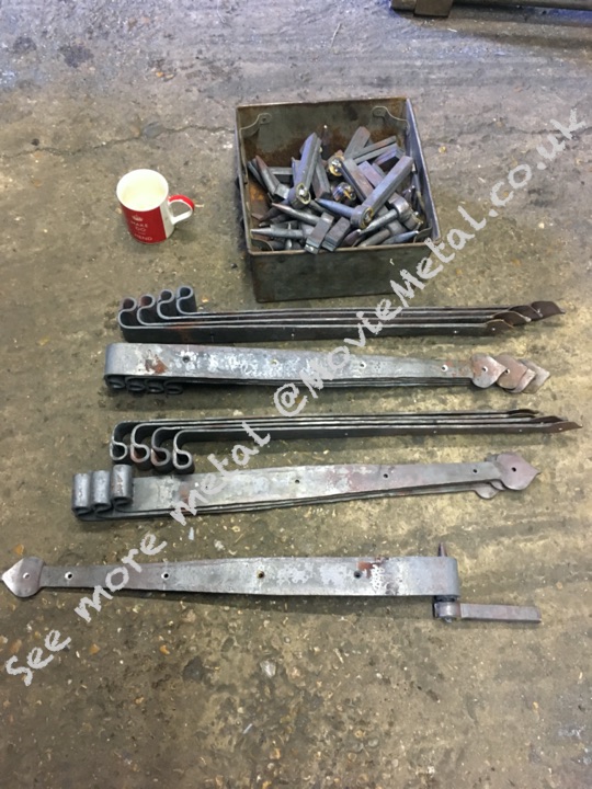 Strap Hinges, Door Furniture, MovieMetal, Blacksmith, Forged Iron, Forged Metal, Wrought Iron, Wrought Ironwork, Film & TV, Film Industry, Blacksmithing, Burrows Lea Forge, Metalwork for film, Supplier to Film