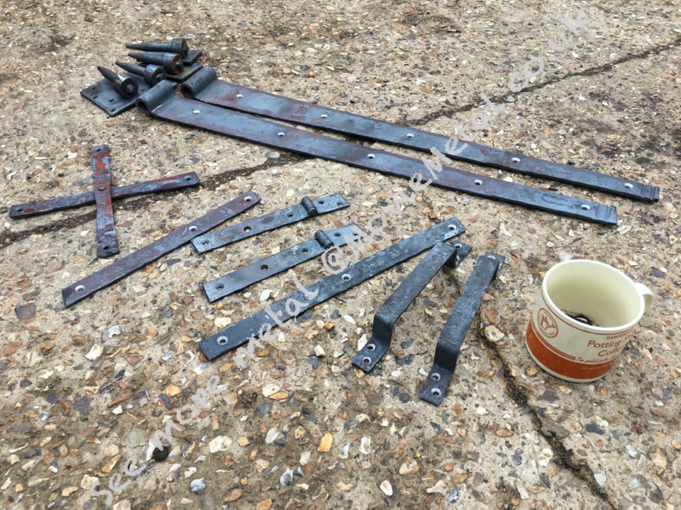 Strap Hinges, Door Furniture, MovieMetal, Blacksmith, Forged Iron, Forged Metal, Wrought Iron, Wrought Ironwork, Film & TV, Film Industry, Blacksmithing, Burrows Lea Forge, Metalwork for film, Supplier to Film