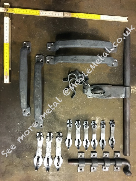 Hasp and Staple locks, Door Handles, Door Furniture, MovieMetal, Blacksmith, Forged Iron, Forged Metal, Wrought Iron, Wrought Ironwork, Film & TV, Film Industry, Blacksmithing, Burrows Lea Forge, Metalwork for film, Supplier to Film